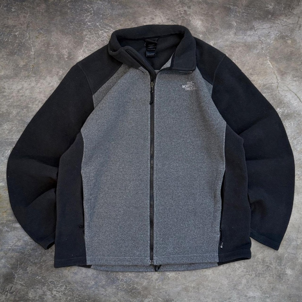The North Face Flashdry Full Zip Gray Sweatshirt Mens Size Large Outdoors Hiking